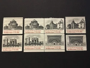 old stamps  USA  x  8  ARCHITECTURE  1981  MNH - Picture 1 of 1
