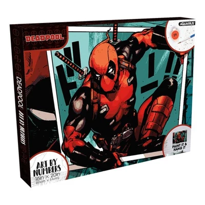 Kit de pintura arte por números Marvel Deadpool - Imagem 1 de 4