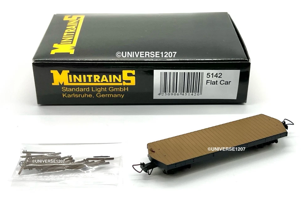 HOn30/HOe MinitrainS 5142 Flat Car American Type NIB H0e 009 Narrow Gauge Wagon - Image 1 of 4