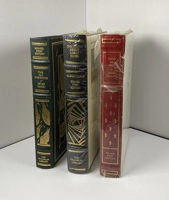 Franklin Library Signed Books Lot, Gods of War, Tax Inspector,Lorin Jones DAMAGE - Image 1 of 4