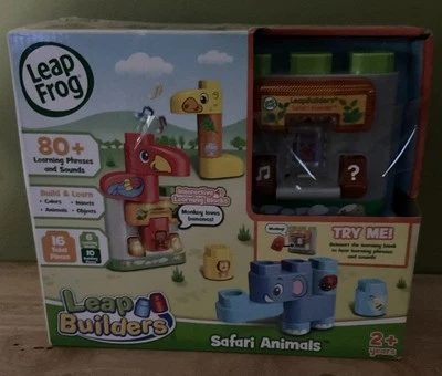 Leap Frog Leap Builders Safari Animals, Interactive Learning Blocks, NIB - Image 1 of 4