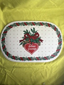 Vintage 1992 Town & Country Jahreszeiten Gruß 4 Tischsets Weihnachten Küche �� - Bild 1 von 12