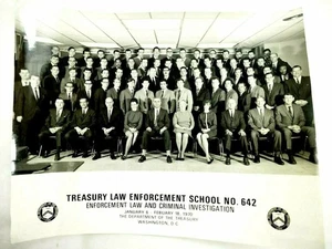 Treasury Law Enforcement School Nr. 642 18. Februar 1970 Washington 7,5 x 9,5 Zoll - Bild 1 von 4