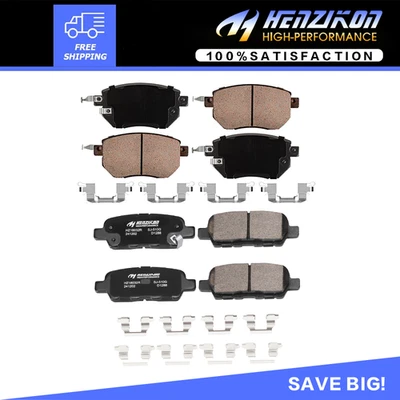 前后陶瓷刹车片 适用于 FX35 FX45 日产 Maxima Altima Murano 全新 美国 — 第 1/4 张图片