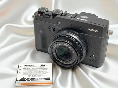 [N Mint] Fujifilm Fuji FinePix X30 12.0MP Digital Camera Black Japan Tested - Image 1 of 4