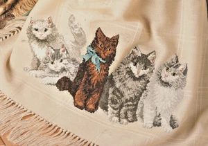 Purrfect Company Cats -COUNTED CROSS STITCH PATTERN - Leisure Arts Leaflet 2206 - Picture 1 of 2
