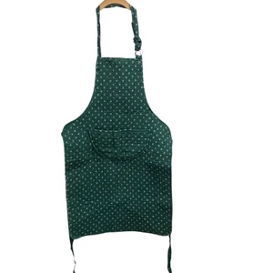 Vintage Now Designs Green Floral Quilted Cooking Apron Baking Cottagecore OS - Picture 1 of 7