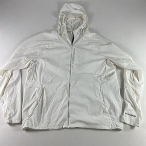 Lululemon Fast Free Jacket Mens XXL White Full Zip Running Wind Water Proof $148 - Picture 1 of 11