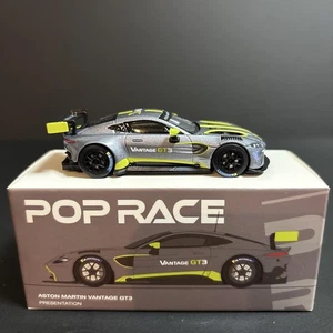 Pop Race 1/64 Aston Martin Vantage GT3 Mini Car Rare & Sold Out - Picture 1 of 11