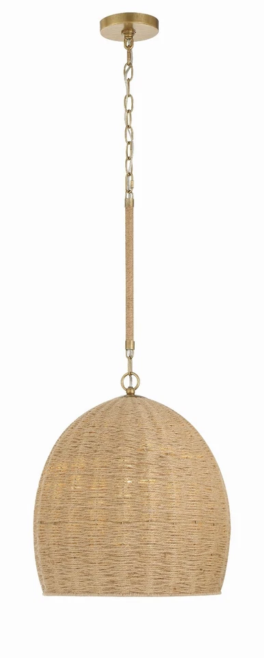 Jace 1-светлая подвеска в мягком золоте - Изображение 1 из 1