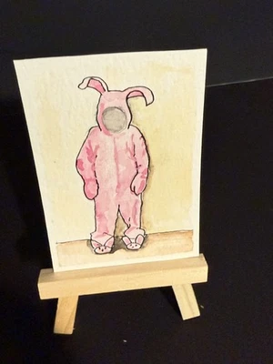 ACEO / Tarjeta de arte / Pintura en miniatura / Original - Acuarela, pintura a tinta 2,5 x 3,5 Foto 1 de 2