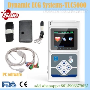 CONTEC TLC5000 ECG Holter 12 Channel 24h EKG Monitor PC Software Analyzer FDA&CE