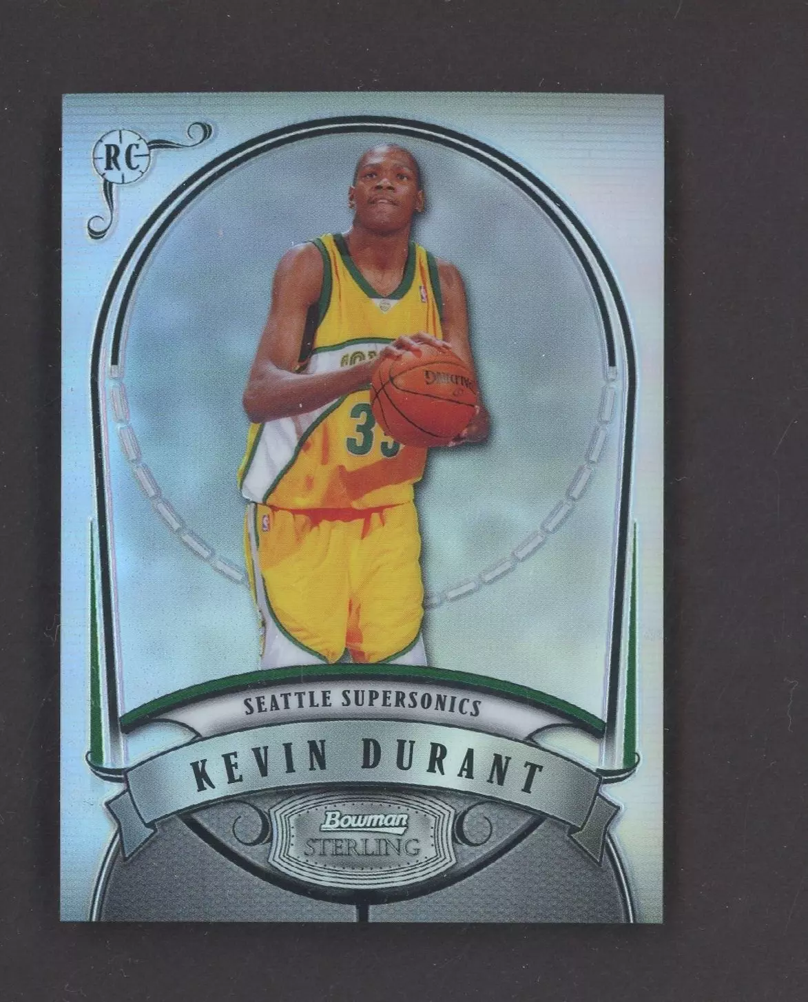 2007 BOWMAN STERLING REFRACTOR #KD KEVIN DURANT ROOKIE 49/399