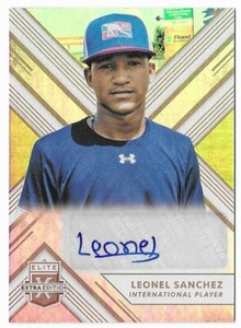 Leonel Sanchez 2018 Panini Elite Extra Edition Autograph Rookie #174 Orioles MLB