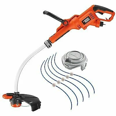BLACK+DECKER Electric Strimmer Grass Trimmer 700 W 33 cm with Wheel Edge Guide - Image 1 of 1