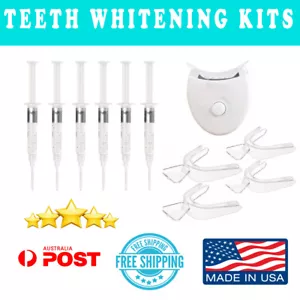 Carabamide Pearly White Teeth Whitening Kit LED 6 MONTH SUPPLY AU STOCK USA MADE - Picture 1 of 2