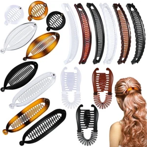 18 STCK. Haarkralle Banane Haarspange Haarzubehör Pferdeschwanz Halter Haarspange - Bild 1 von 11
