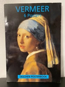 Vermeer 6 Posters by Taschen Posterbook Postcard 31x44cm 17x12 Poster Pack Book - Picture 1 of 8