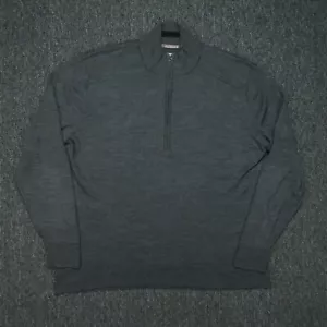 Smartwool Sweater Men Extra Large Gray Kiva Ridge Half Zip Long Sleeve Merino XL - Picture 1 of 8