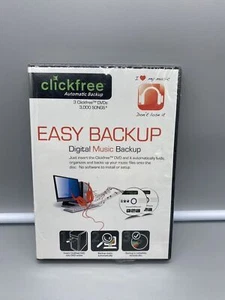 EASY BACKUP - DIGITAL MUSIC BACKUP by Clickfree Automatic Backup - Picture 1 of 3