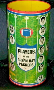 1971 NFL GREEN BAY PACKERS Metall Abfall/Mülleimer/Mülltonne, 16", Nitschke, Starr - Bild 1 von 11