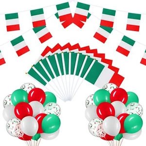 54 Pcs Italian Party Decorations Set 2 Italy Flag Banner 10 Italian Mini Hand... - Picture 1 of 7
