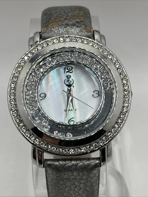 Premier Designs relógio de quartzo feminino cristais flutuantes mostrador esfregão - nova bateria - Imagem 1 de 4