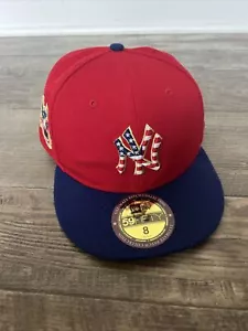 Yankees New Era Red All Star fitted cap size 8 - Picture 1 of 10