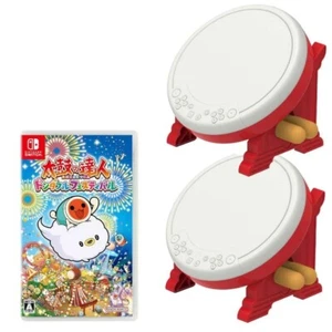 Taiko no Tatsujin Drum Controller and Bachi set of 2 & 1software Nintendo Switch - Picture 1 of 8
