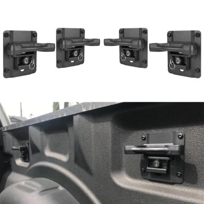 4x Truck Bed Tie Down Anchors Brackets & Box Link Cleats for Ford F150/250/350 - Image 1 of 4