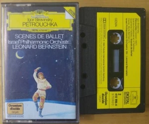 Stravinsky - Petrouchka Bernstein DG Digital Cassette Tape Paper Label NM - Picture 1 of 1