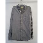 American Eagle Mens LT Long Sleeve Buttons Down Collared Classic Fit Shirt Gray