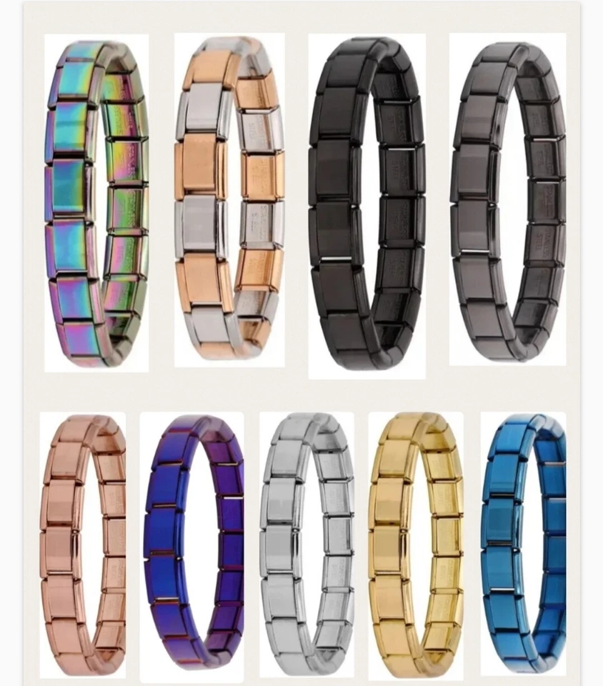 Pulseras de inicio componibles italianas de 9 mm 18 eslabones Foto 1 de 1