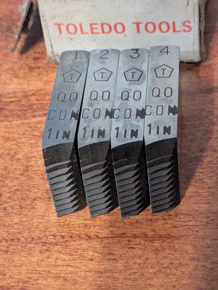 New Toledo Tools 1" NPT RH pipe threader dies #93985, QOC0N - Image 1 of 1