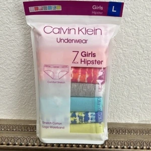 New Calvin Klein Girls Youth Hipster Underwear - 7 Pack - Picture 1 of 4