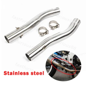 For Kawasaki Z1000 2003-2006 Stainless Steel Tube Exhaust Muffler Mid Link Pipe - Picture 1 of 8