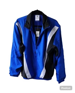 NEW Adidas Warm Up track football running blue adult sz small Jacket 16 in stock - Picture 1 of 5