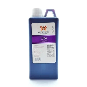 1 Liter Butterfly Ube Purple Yamswurzel Extrakt - Perfekt für Restaurants und Bäckereien - Bild 1 von 11