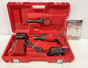 MILWAUKEE POWER-PLUS 14.4V HAMMER DRILL 1/2" 0513 + 2 BATTERIES, CHARGER, CASE - Picture 1 of 7