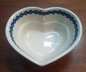 Polish Pottery - 6" Heart Shaped Bowl - Hand Made in Poland - Boleslawiec - Picture 1 of 6