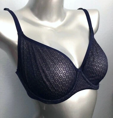 Victoria's Secret Nwt Body by Victoria Nwt Blue Dot Unlined Demi Bra - Image 1 of 3