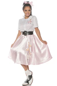 Brand New 1950's Poodle Skirt Sock Hop Adult Costume - Picture 1 of 1