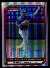 2008 Bowman Chrome Refractor #183 James Loney Dodgers