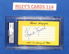 Frankie Frisch 2010 Historic Autographs 1/1 PSA/DNA AUTO MINT 9 CARDINALS HOF