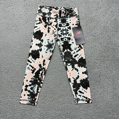Pantalones New Balance Niñas Pequeños 4 Rosa Ostra Abstracto Leggings Ropa Activa Foto 1 de 4