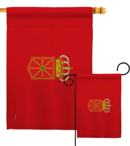 Bandera de Jardín Bandera de Navarra España Comunidades Regalo Decorativo Patio Bandera - Imagen 1 de 19