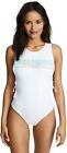 L*Space WHITE Slice of Paradise One Piece Swimsuit, US 12
