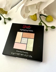 Sleek Highlighter Contour Palette 5 Shades Mirror Compact *DISTORTED DREAMS* New - Picture 1 of 3