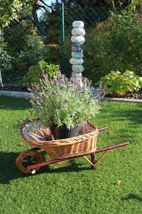 Cesta de mimbre cesta de mimbre malla de mimbre cestas de ratán maceta decoración - Imagen 1 de 5