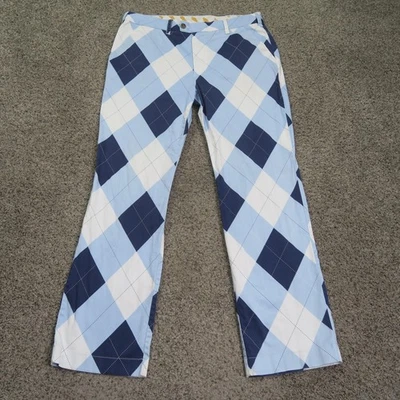Pantalones Loudmouth Para Hombres 36 Azul Argyle Colorido Chino Golf Algodón Pantalones 36x32 Foto 1 de 4